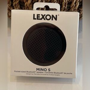 LEXON Mino S Pocket Size Bluetooth Speaker BLACK NEW NIB